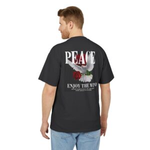 Peace Graphic Oversized T-Shirt for Men & Women | 100% Cotton